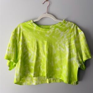 Lululemon All Yours Neon Tie-Dye Crop Top